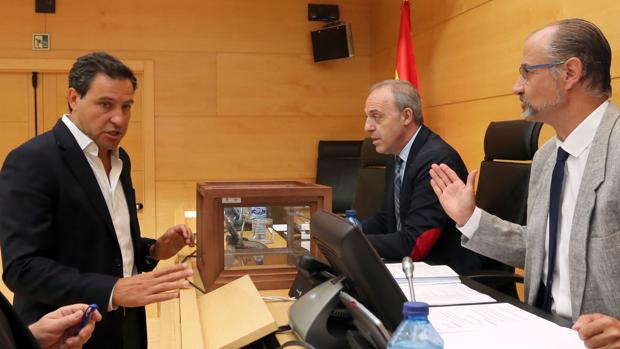 El portavoz del Grupo Popular en las Cortes, Raúl de la Hoz